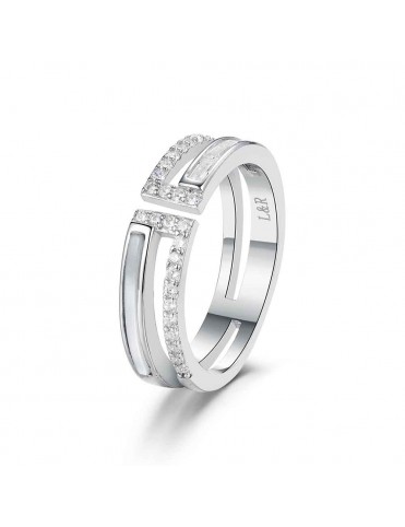 Anillo Doble con Nácar y...