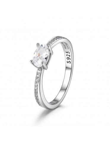 Anillo Solitario Oval con...