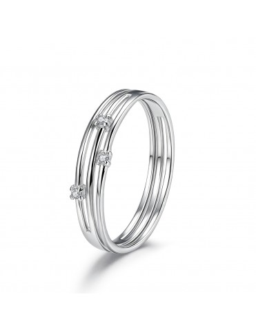 Anillo Triple Hilo con...