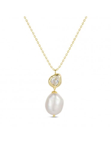 Collar con Perla Natural y...