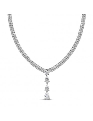 Collar Riviere Doble con...