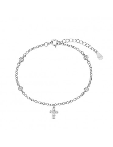 Pulsera con Chatones y Cruz...
