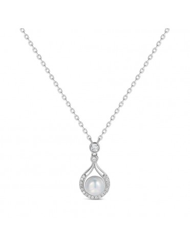 Collar Perla en Gota de...