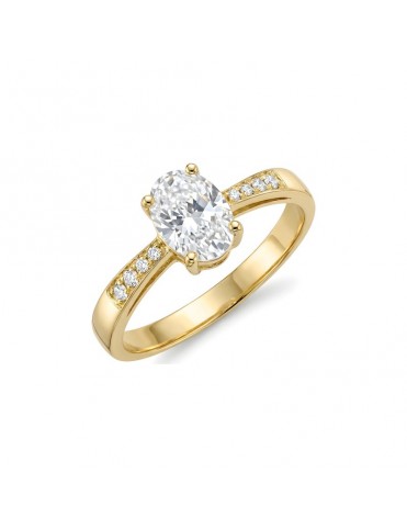 Anillo De Oro Amarillo Con...