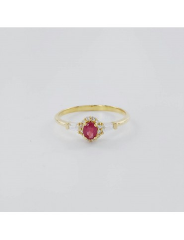 Anillo de Oro Amarillo 18K...