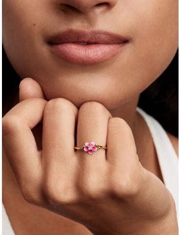 Anillo Pandora Flor de Vaiana de Disney Talla 54 163844C01-54