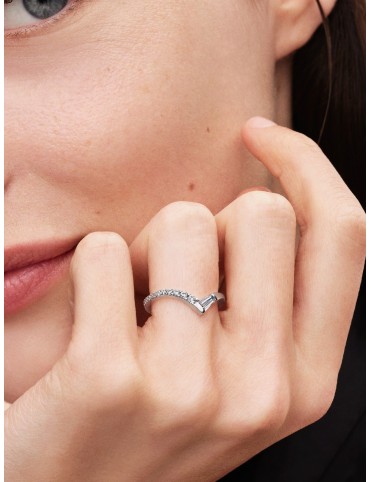 Anillo Pandora Timeless Tiara Baguette en Pavé Talla 54 195085C01-54
