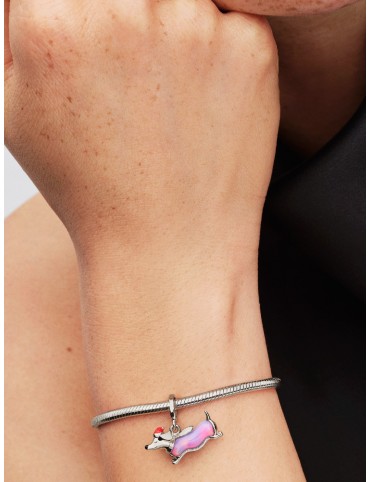 Charm Pandora Moments Colgante Teckel Navideño 734970C01