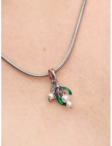 Charm Pandora Moments Colgante Doble Muérdago 735066C01