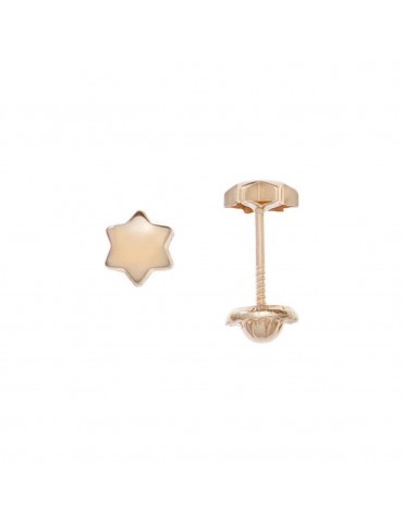 Pendientes Estrella Lisa de...