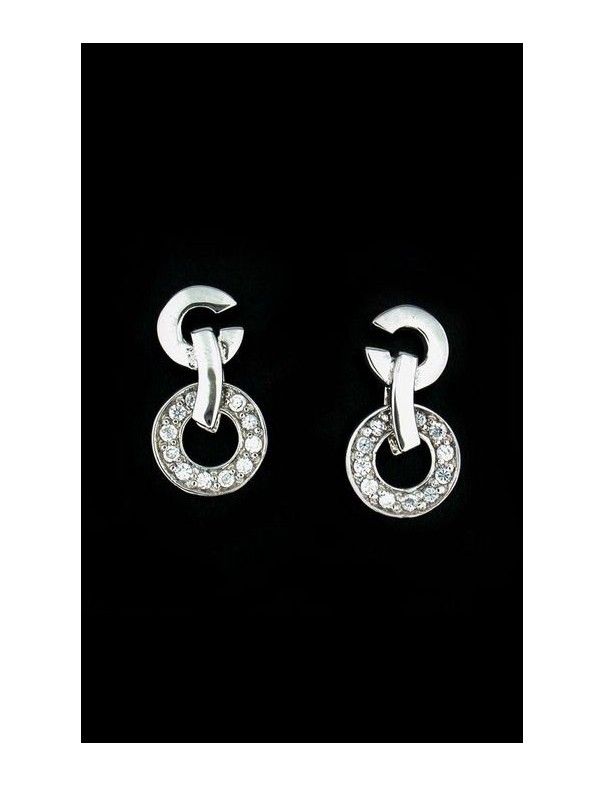 PENDIENTE PLATA CIRCONITAS ES2325
