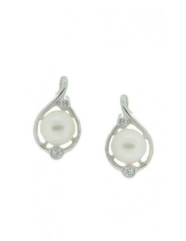 PENDIENTE PLATA CIRCONITAS PERLA ES3004PE