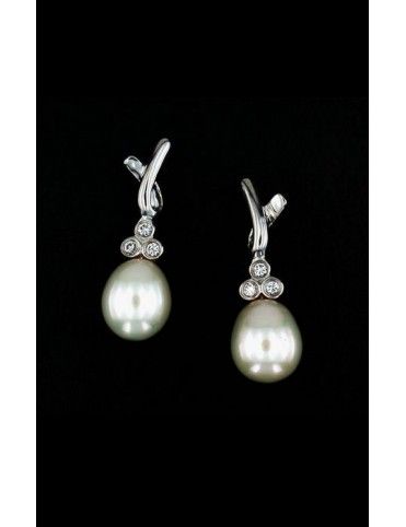 PENDIENTE PLATA CIRCONITAS PERLA WY279E01