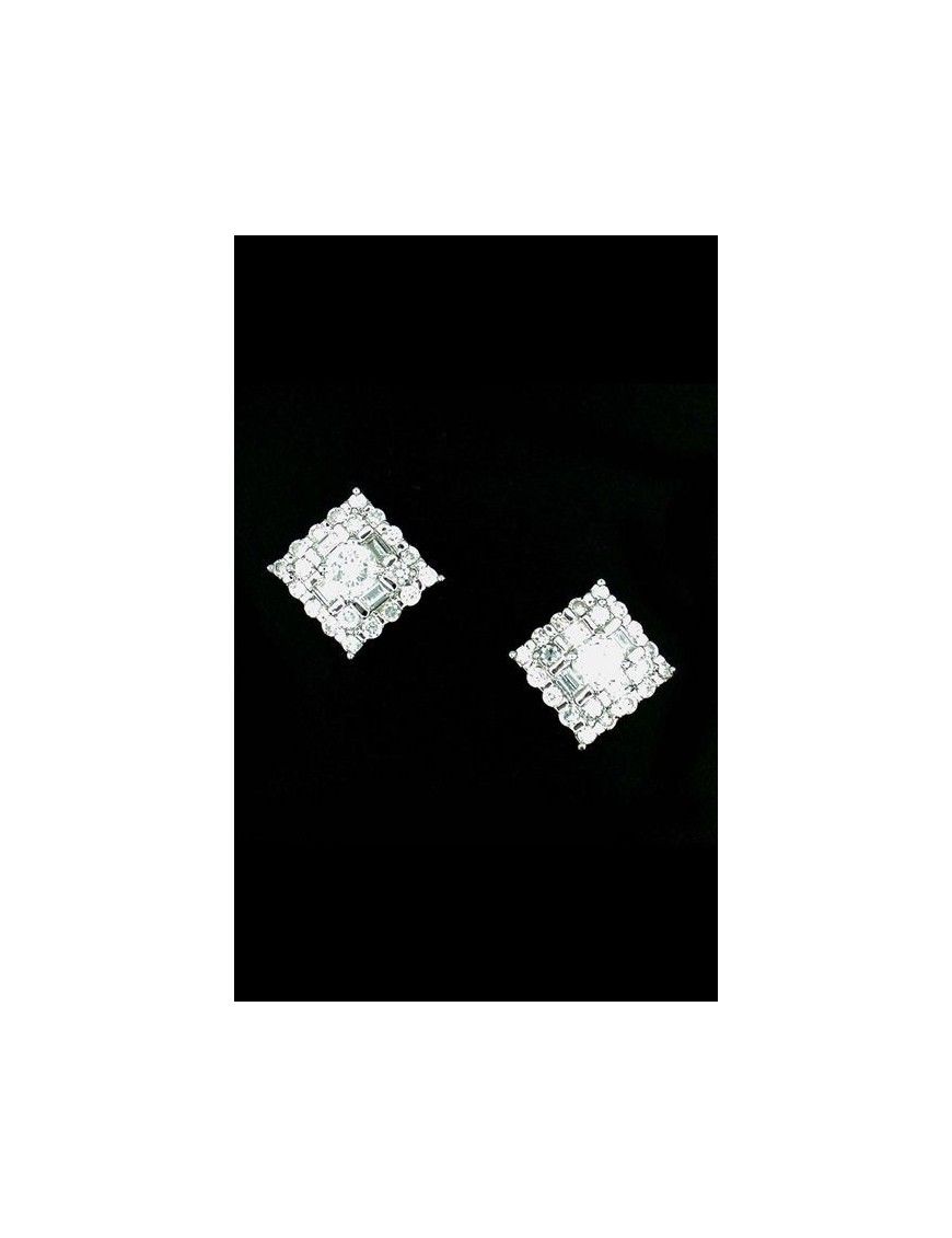 PENDIENTE PLATA CIRCONITAS E3946