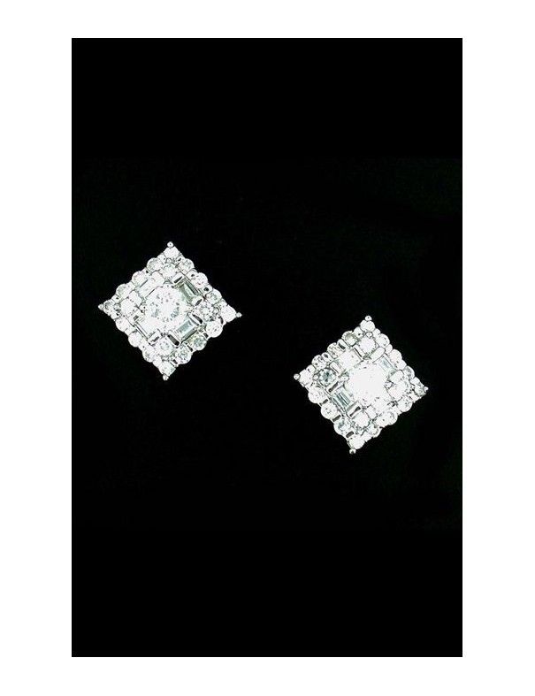 PENDIENTE PLATA CIRCONITAS E3946