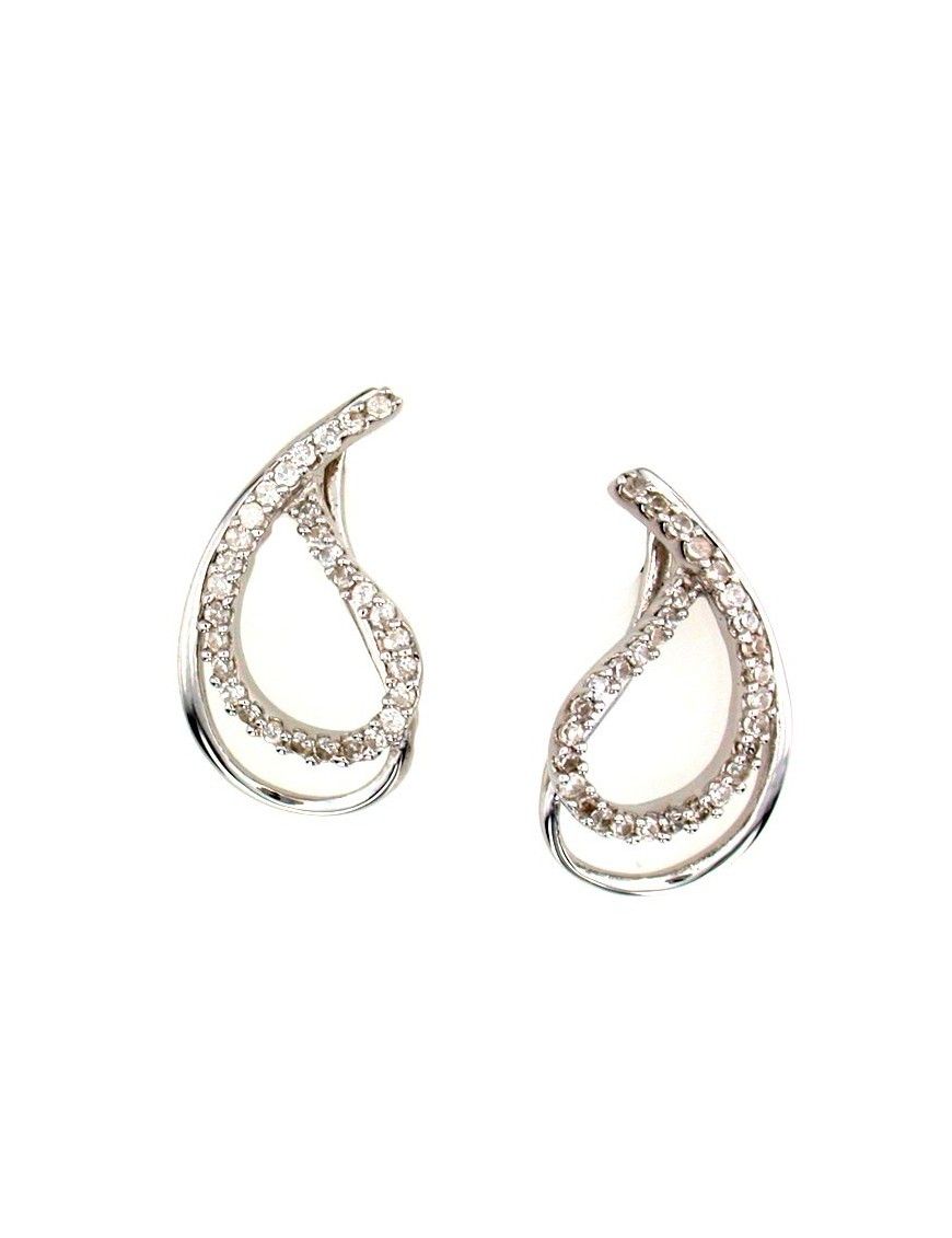 PENDIENTE PLATA CIRCONITAS E3545