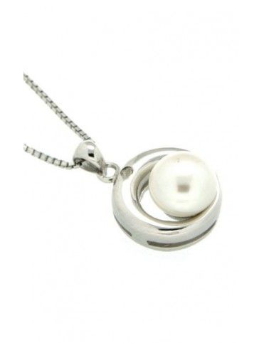 COLLAR PLATA PERLA CIRCONITAS HBP1633/CHAIN