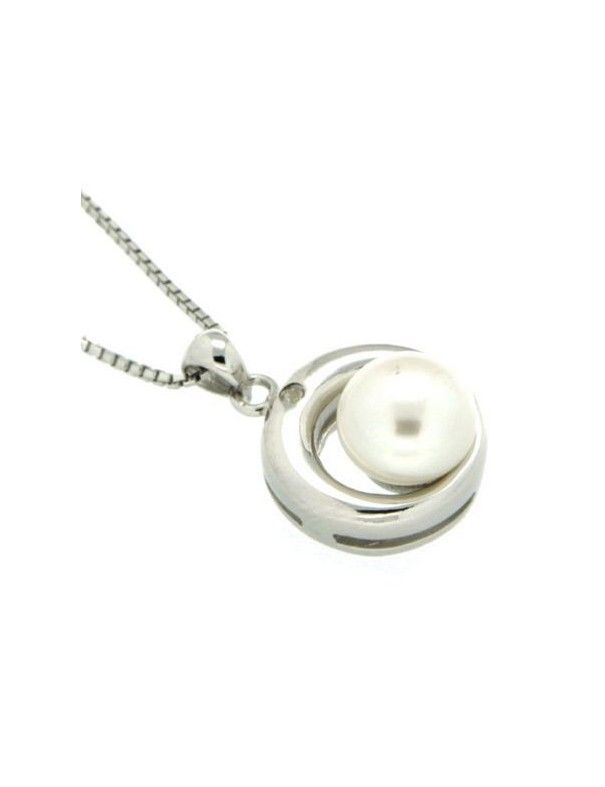 COLLAR PLATA PERLA CIRCONITAS HBP1633/CHAIN