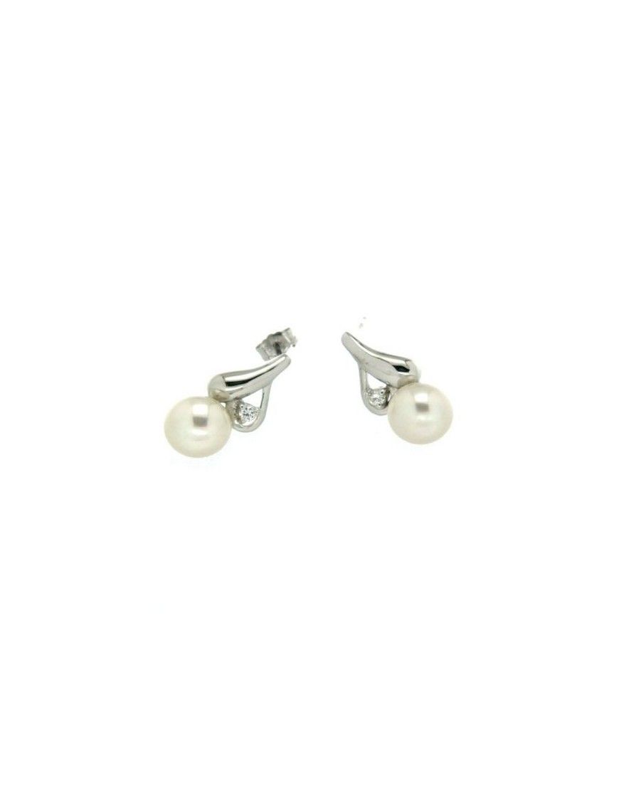 PENDIENTES PLATA PERLAS CIRCONITAS HBE1047