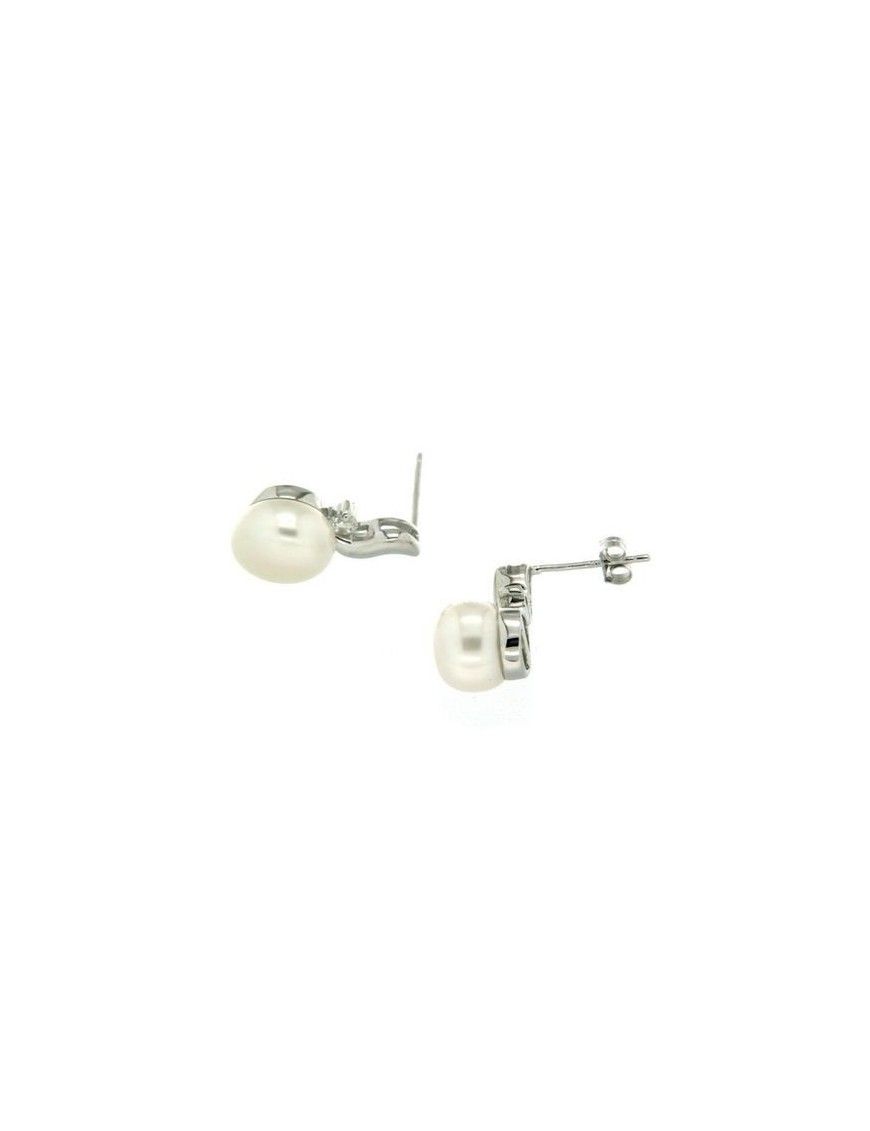 PENDIENTES PLATA PERLAS CIRCONITAS HBE1045