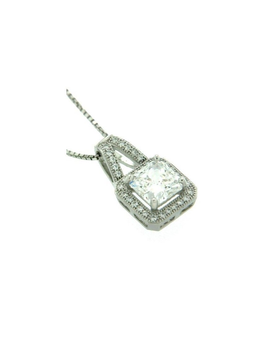 COLLAR PLATA CIRCONITAS PV30336W/CHAIN