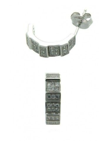 PENDIENTE PLATA 66 CIRCONITAS PV20360W