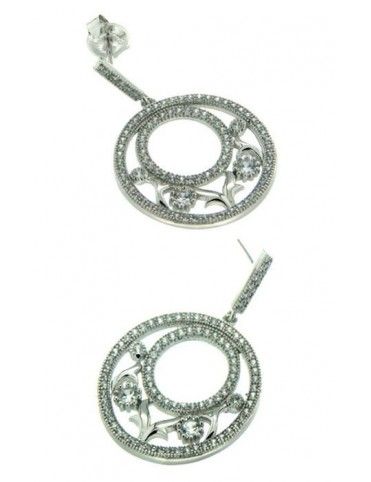 PENDIENTE PLATA 182 CIRCONITAS PV20833W