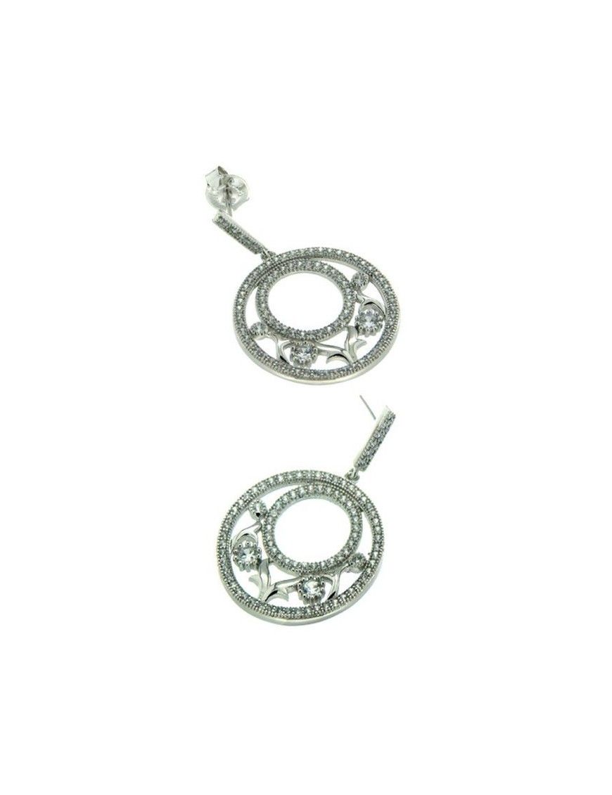 PENDIENTE PLATA 182 CIRCONITAS PV20833W