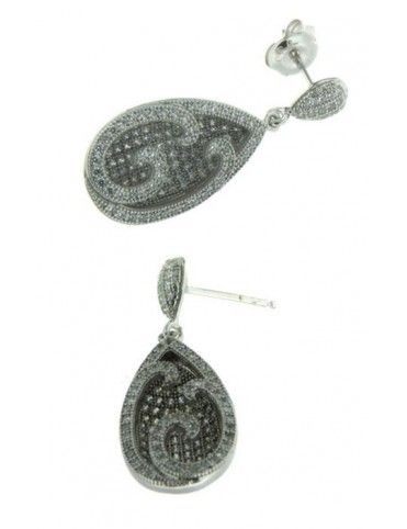 PENDIENTE PLATA 306 CIRCONITAS PV20686W