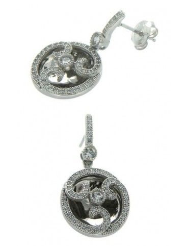 PENDIENTE PLATA 110 CIRCONITAS PV20771W