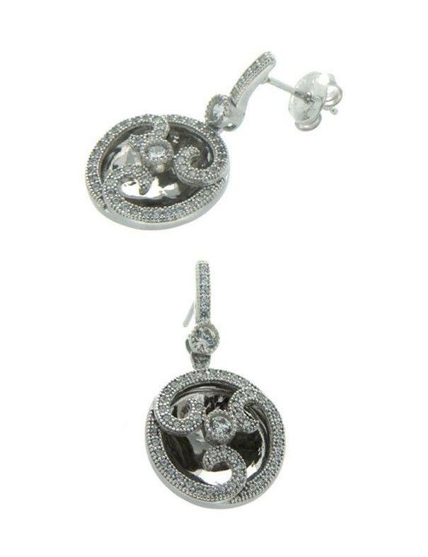 PENDIENTE PLATA 110 CIRCONITAS PV20771W