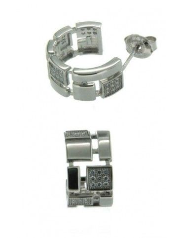 PENDIENTE PLATA 60 CIRCONITAS PC20572W