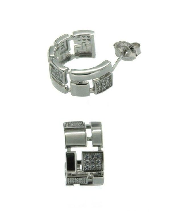 PENDIENTE PLATA 60 CIRCONITAS PC20572W