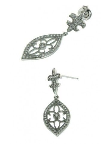 PENDIENTE PLATA 88 CIRCONITAS PV20849W