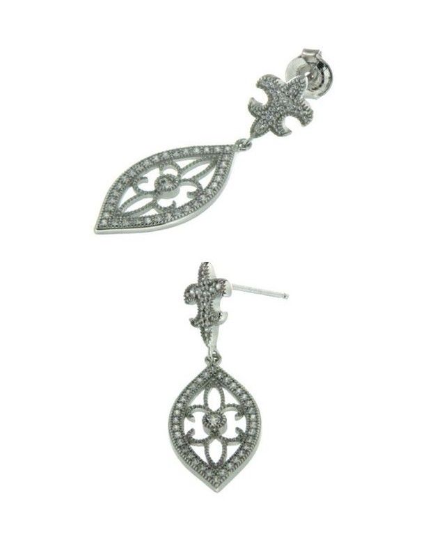 PENDIENTE PLATA 88 CIRCONITAS PV20849W