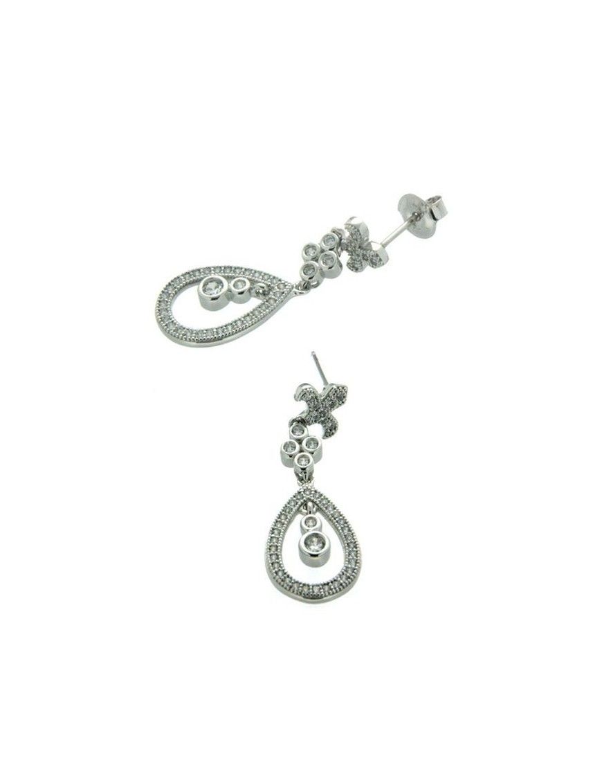 PENDIENTE PLATA 88 CIRCONITAS PV20852W