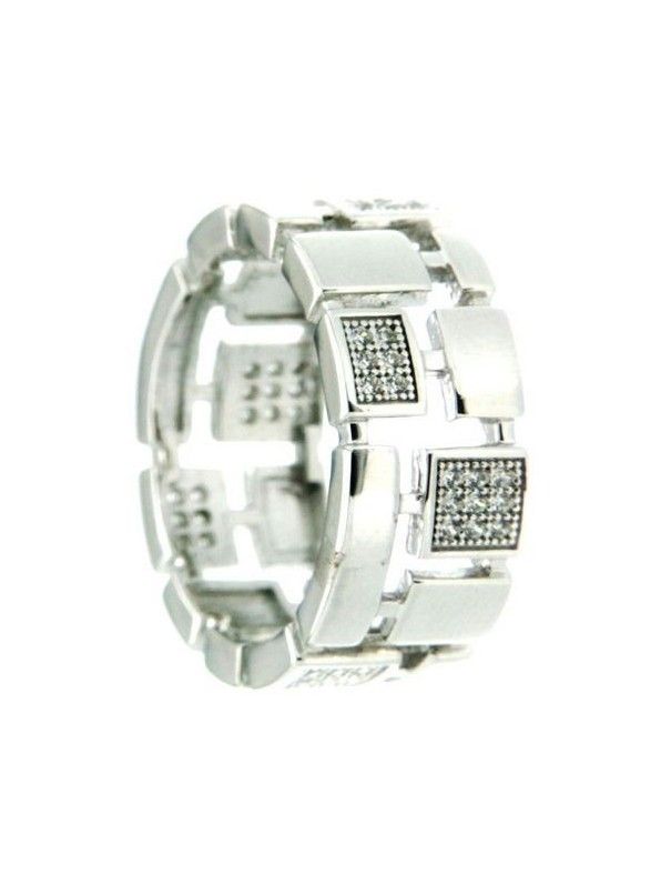 ANILLO SORTIJA PLATA 60 CIRCONITAS PV10377W