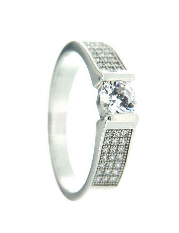 ANILLO SORTIJA PLATA 43 CIRCONITAS PV10143W