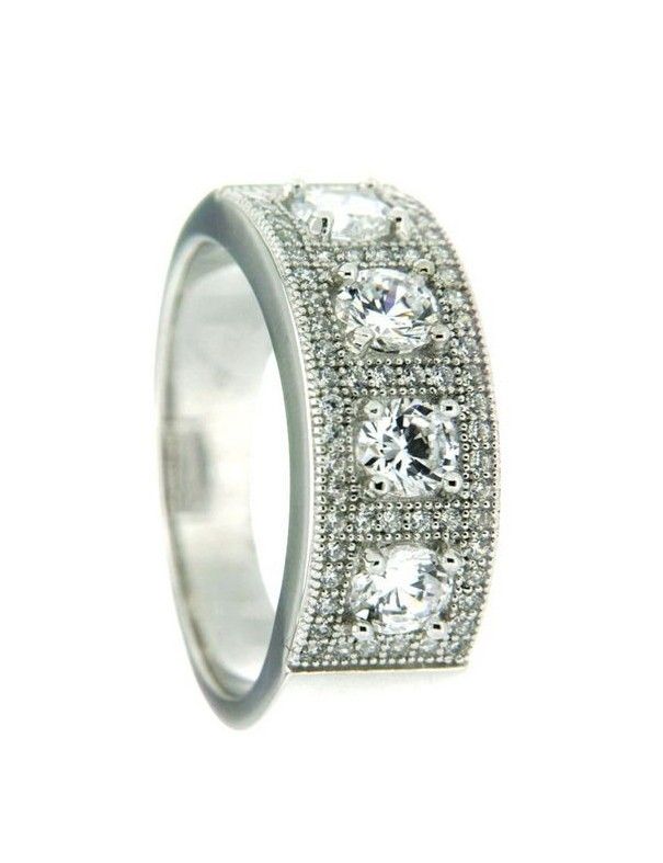 ANILLO SORTIJA PLATA 66 CIRCONITAS PV10427W