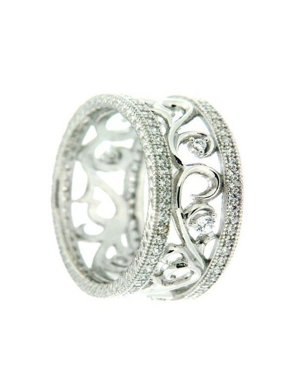 ANILLO SORTIJA PLATA 118 CIRCONITAS PV10519W