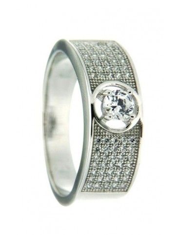 ANILLO SORTIJA PLATA 71 CIRCONITAS PV10312W