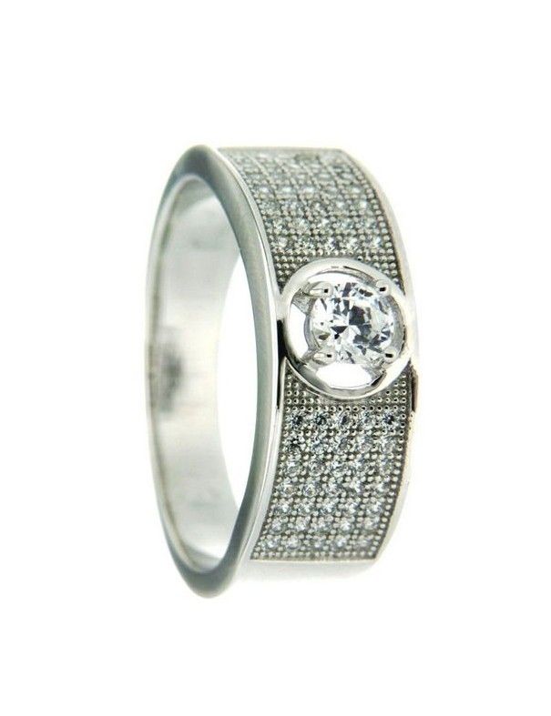 ANILLO SORTIJA PLATA 71 CIRCONITAS PV10312W