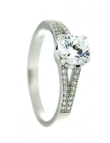 ANILLO SORTIJA PLATA 39 CIRCONITAS PV10196W