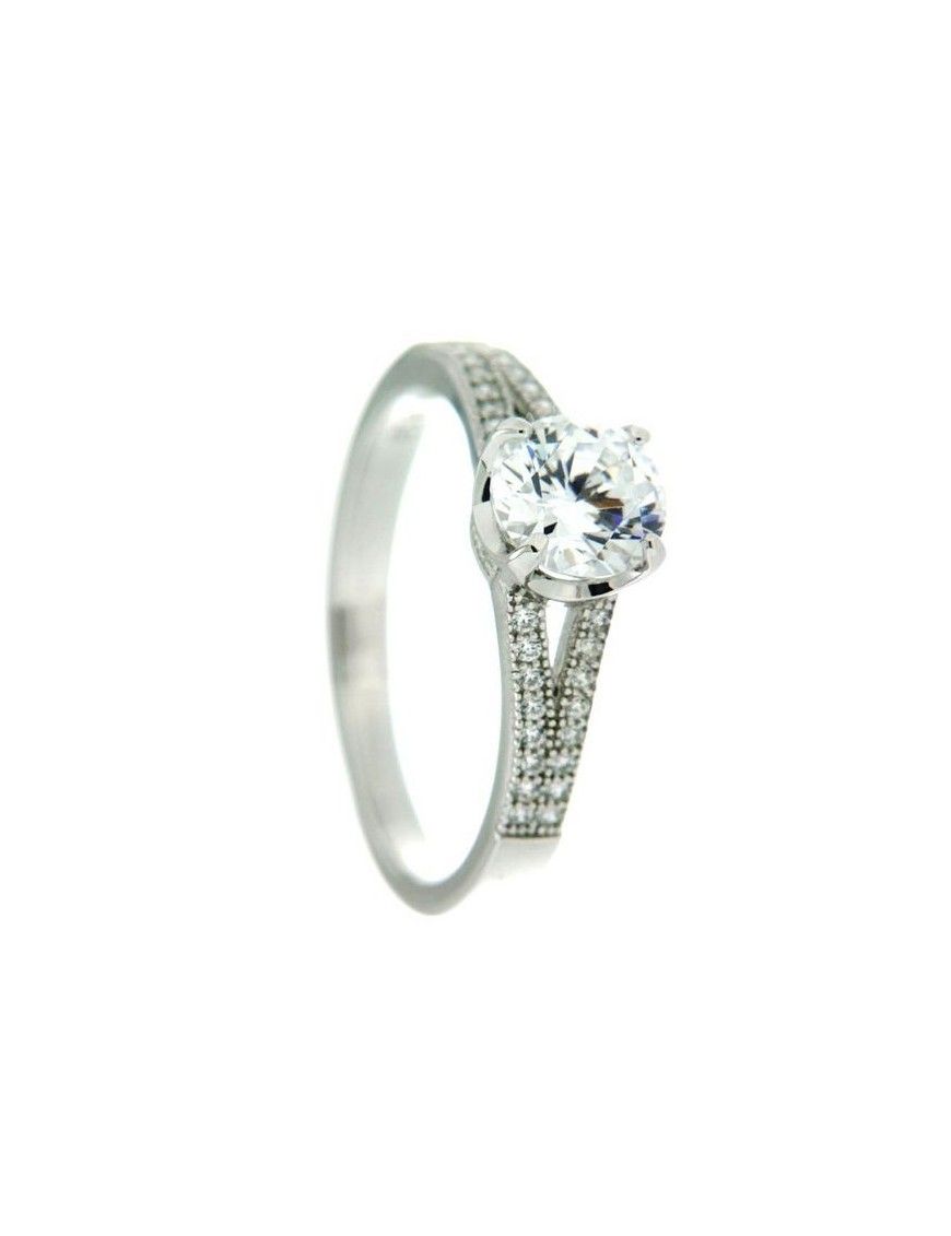 ANILLO SORTIJA PLATA 39 CIRCONITAS PV10196W