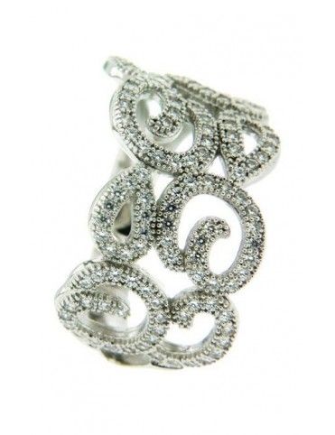 ANILLO SORTIJA PLATA 126 CIRCONITAS PV10580W
