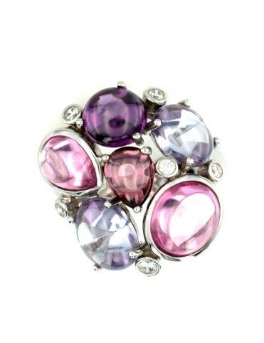 ANILLO SORTIJA PLATA CIRCONITAS COLOR GFA10026