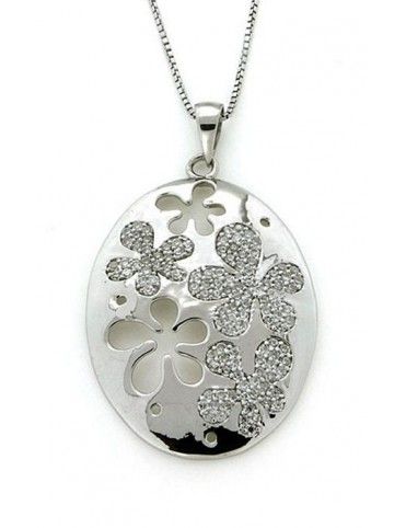 COLLAR PLATA CIRCONITAS MUJER PS3787/CHAIN