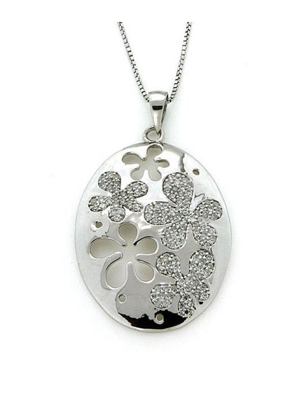 COLLAR PLATA CIRCONITAS MUJER PS3787/CHAIN