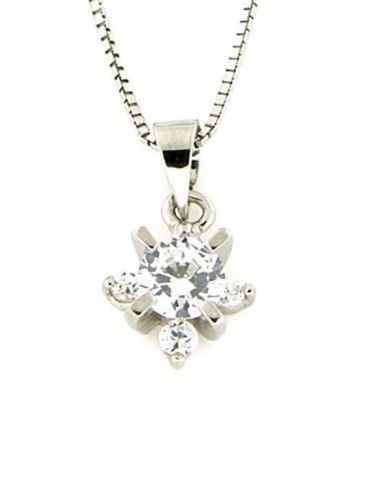 COLLAR PLATA CIRCONITAS MUJER PS3242/CHAIN