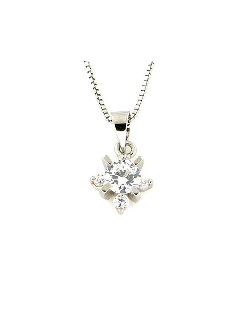 COLLAR PLATA CIRCONITAS MUJER PS3242/CHAIN